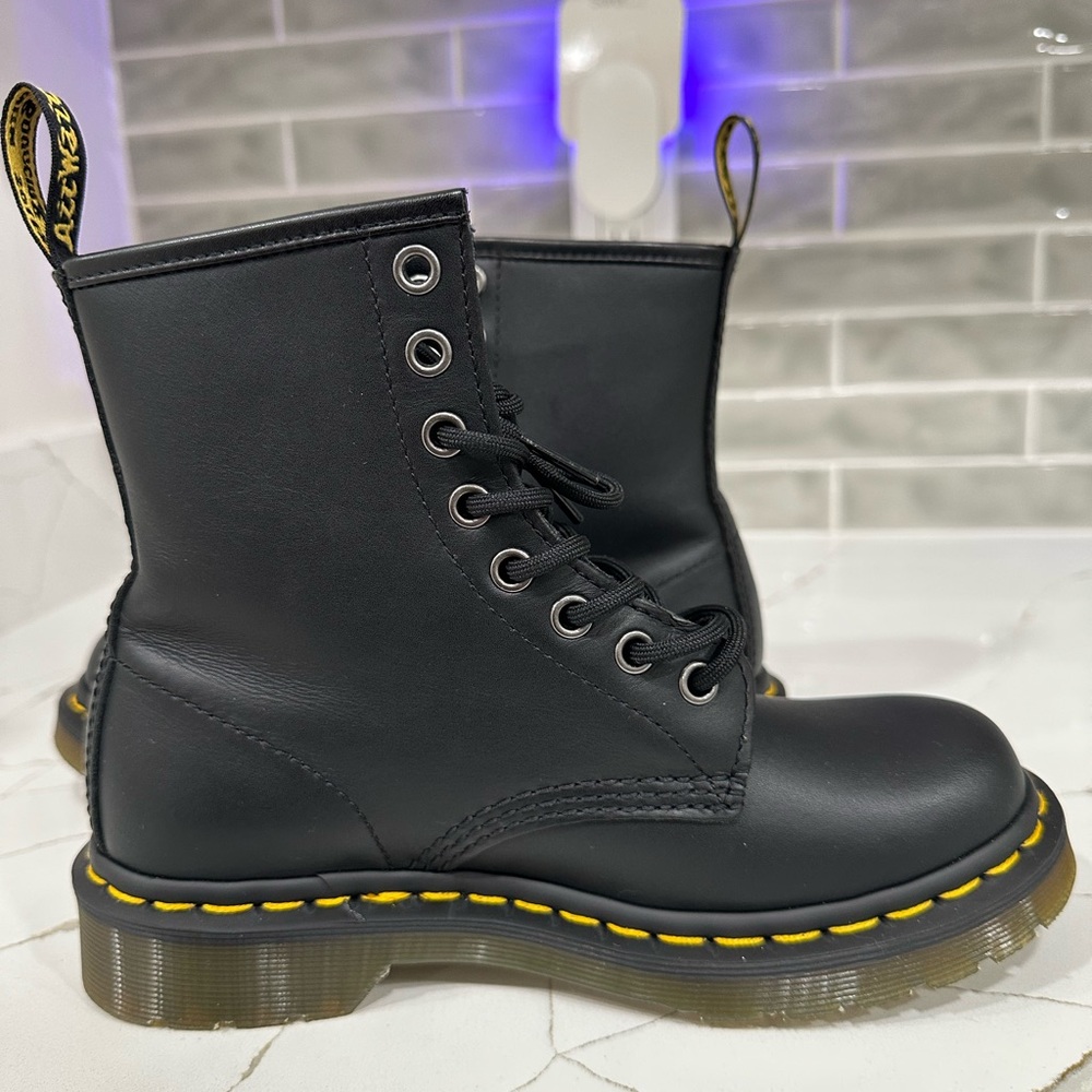 Dr. Martens 1460 Combat Boots. Women’s size 5. Color Black. - Picture 8 of 13